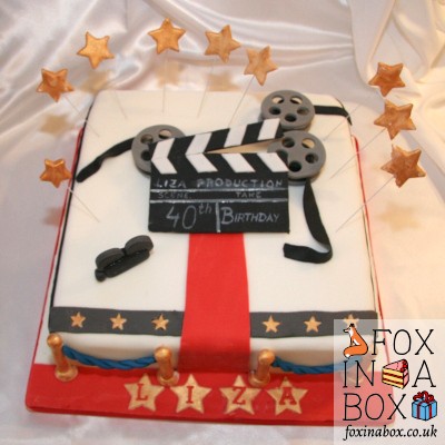 Hollywood theme cake