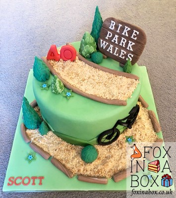 bike park Wales cake