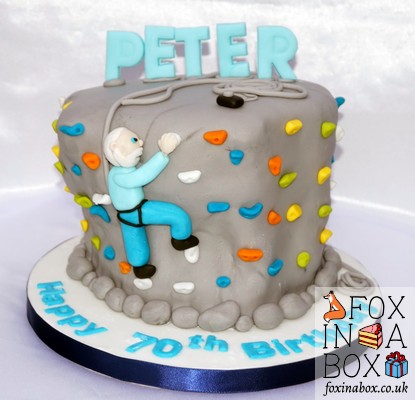 climbing wall cake
