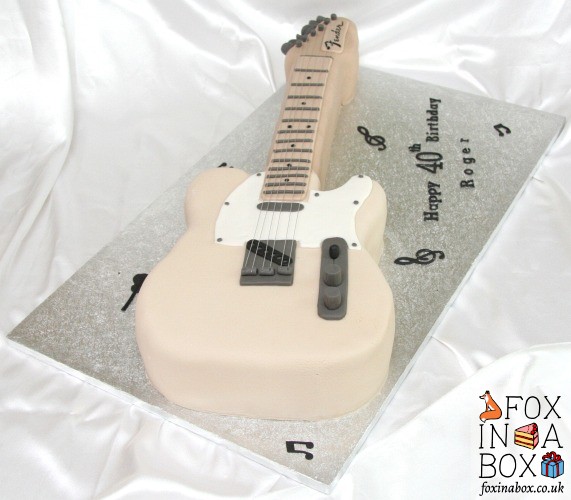 Fender guitar cake